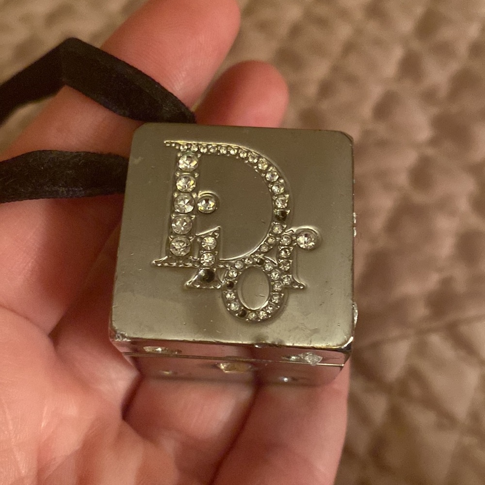 Dior Silver bag charm with Black Ribbon - Picture 8 of 10